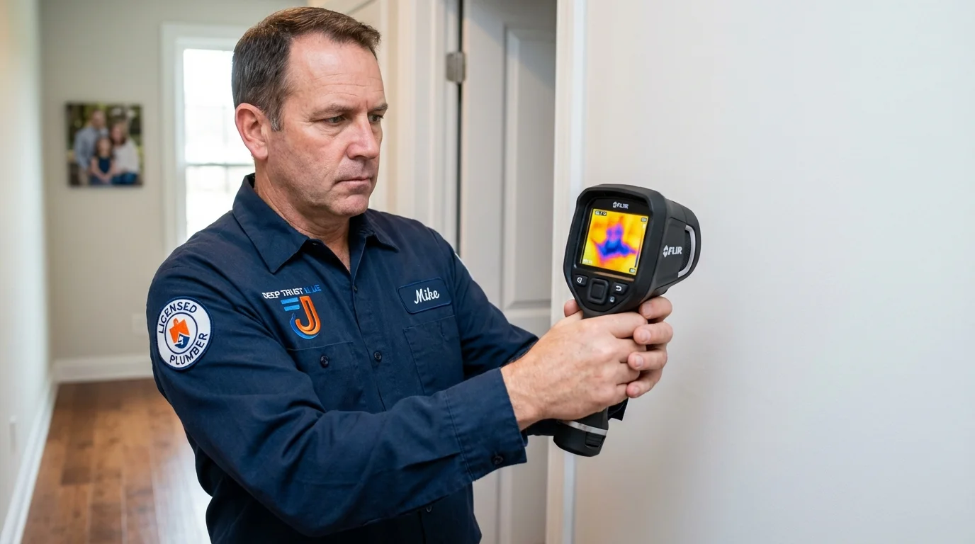 Thermal imaging leak detection by Johns Plumbing LLC in Jay